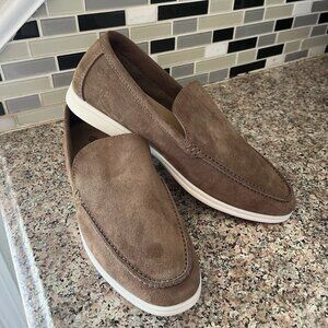 Loro Piana Summer Walk Loafers Men's Canteen Suede Shoes Classic